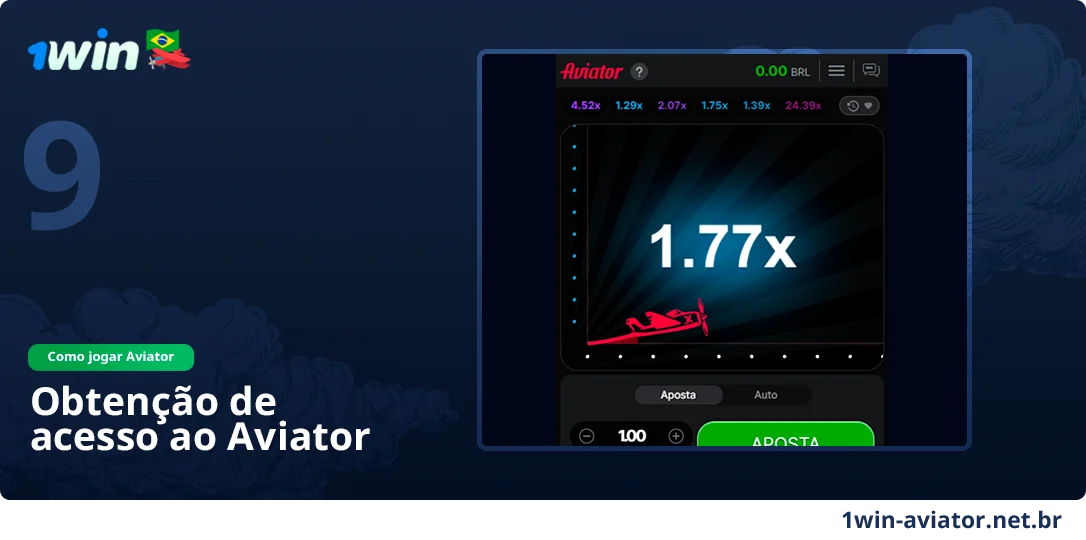 Encontre o jogo 1Win Aviator e comece a jogar