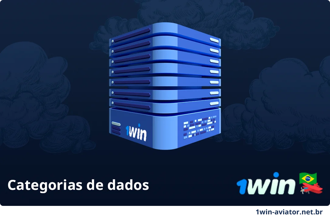 Categorias de dados que o 1Win Aviator está coletando