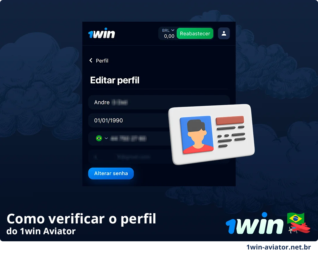 Como verificar o perfil 1Win - Aviator Game para o Brasil