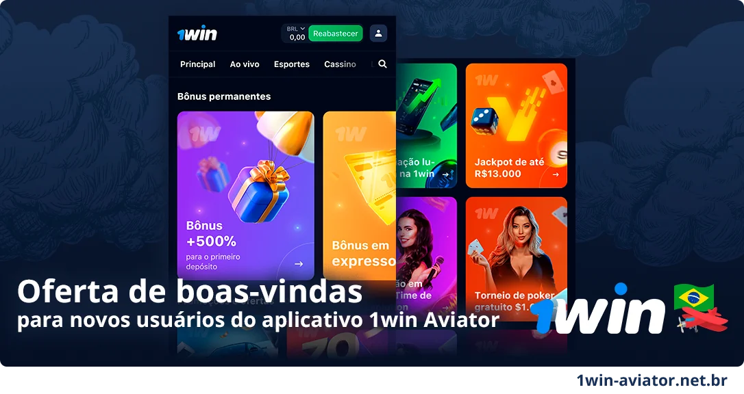 Bônus disponíveis no 1Win Aviator